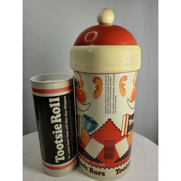 Vintage Tootsie Roll Christmas Santa Cardboard Container & Bank Collectibles - Picture 4 of 12